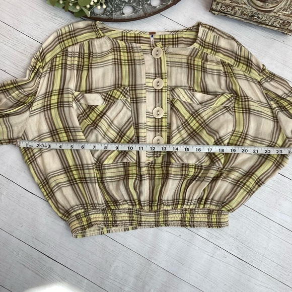 Free people Its the Good Life Plaid Top - Picture 5 of 10